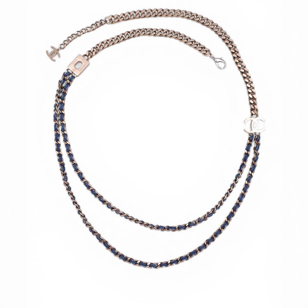 CHANEL DENIM CHAIN BELT