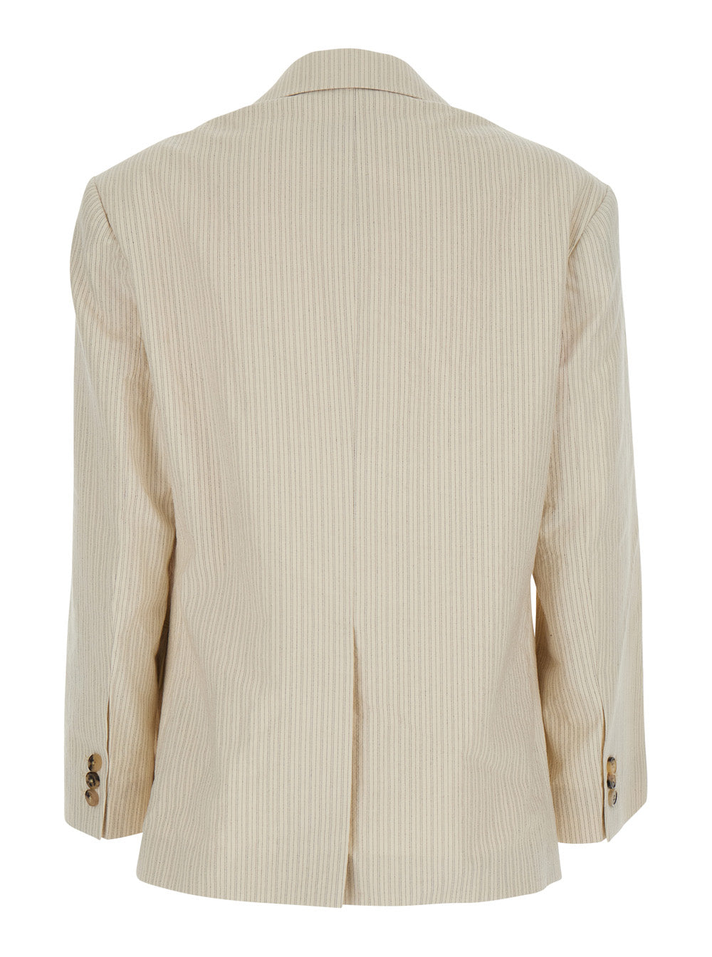Dries Van Noten Women 'Birdy' Beige Jackets With Applied Embroidery And Striped Motif In Fabric Women