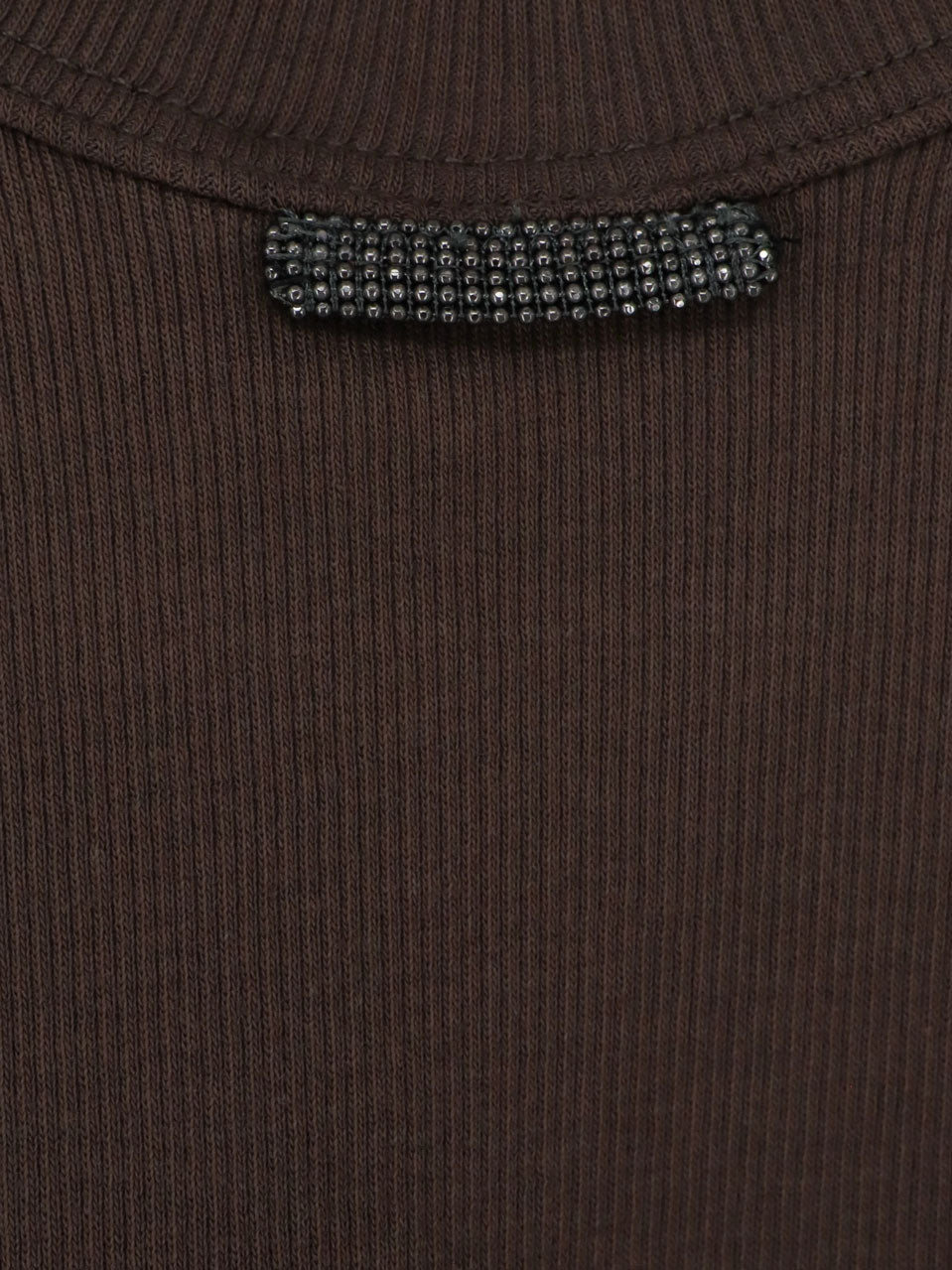 Brunello Cucinelli Women Cotton Blend Tank Top With Back Monili Detail