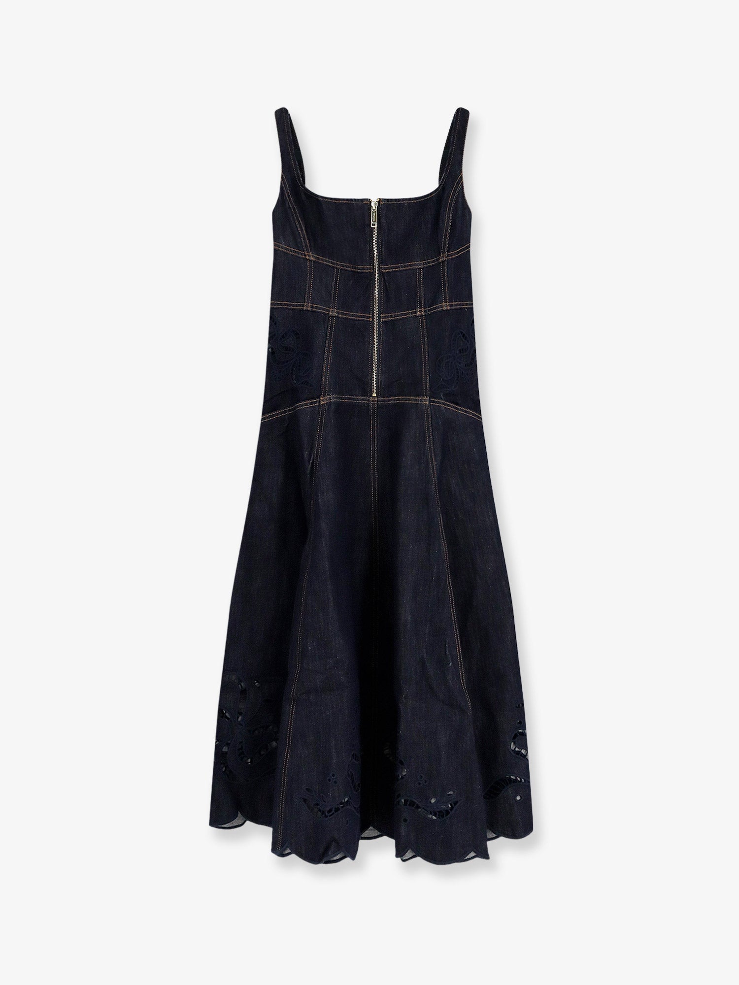 Self Portrait Women Denim Midi Dress