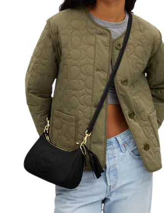 Coach Teri Shoulder Bag With Coach Heritage