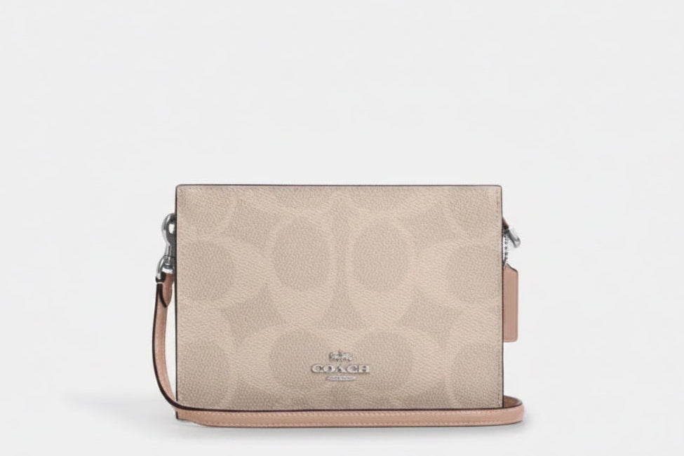 NWT Coach Slim Crossbody Bag In Sketch Signature Canvas