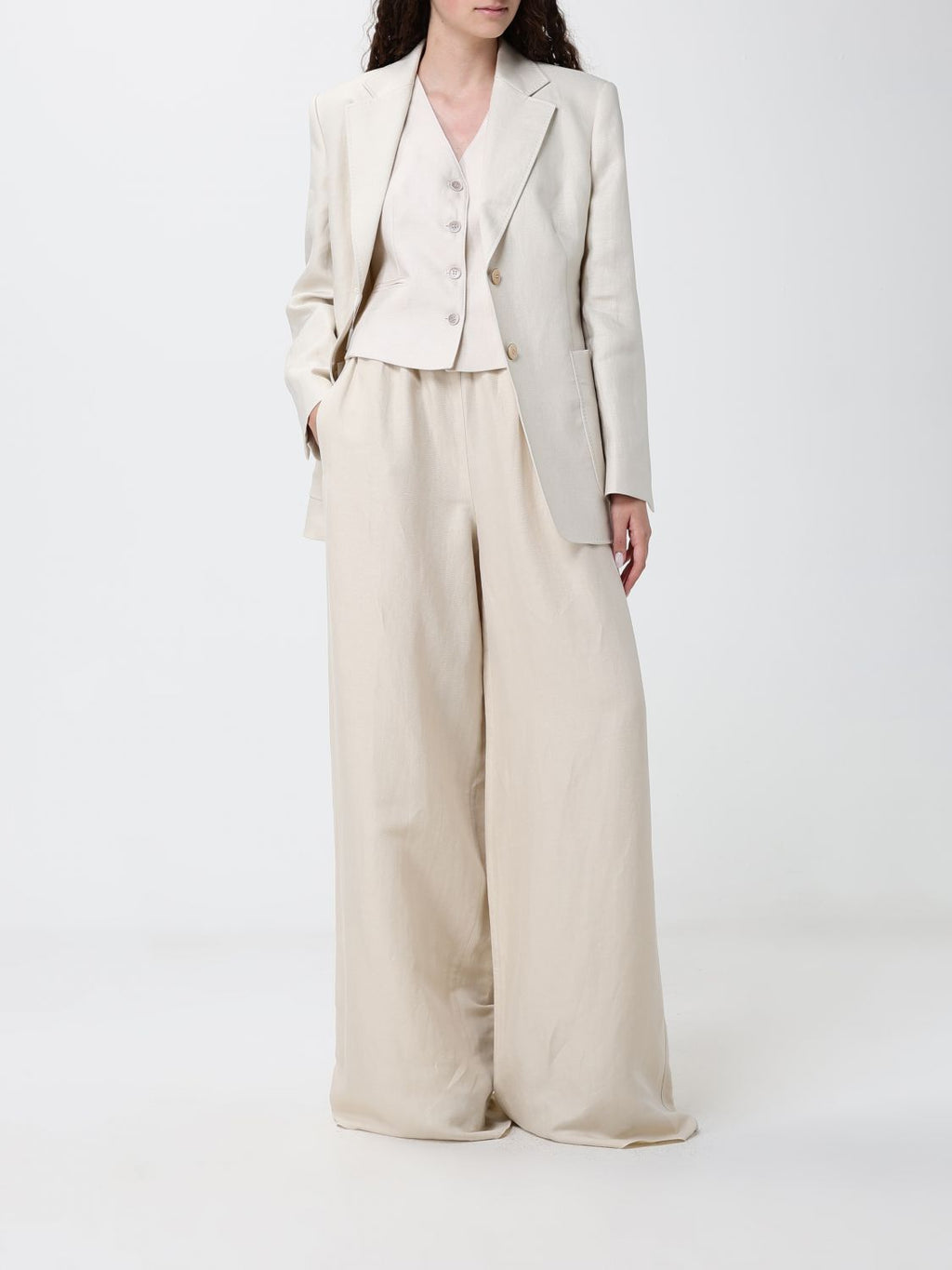 Max Mara Waistcoat Woman Beige