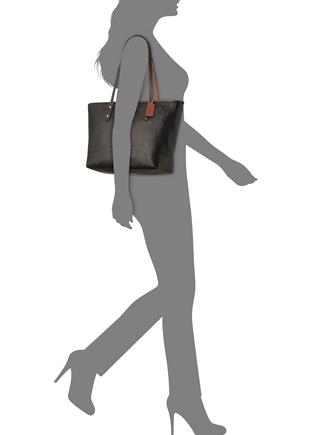 Coach Minnie Motif City Tote in Pebble Leather