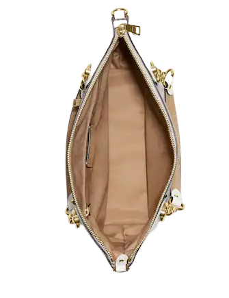 Coach Kacey Chain Satchel In Signature Canvas