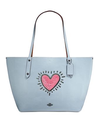 Coach Keith Haring Sequins Heart Market Tote